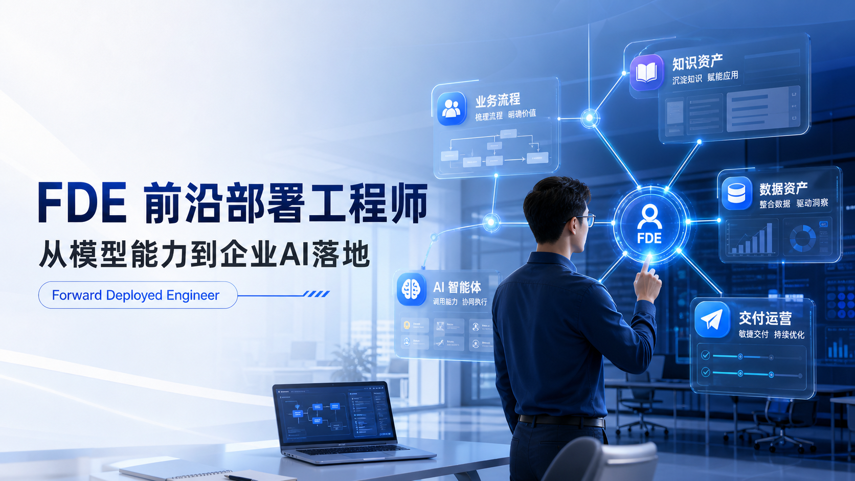 FDE前沿部署工程师连接业务流程、企业知识、数据资产、AI智能体与交付运营