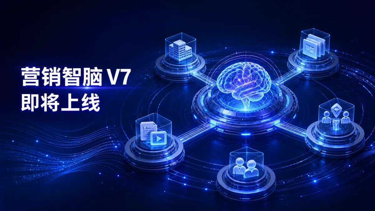 营销智脑V7产品预览：从企业立项到增长计划，AI营销操作系统如何工作？