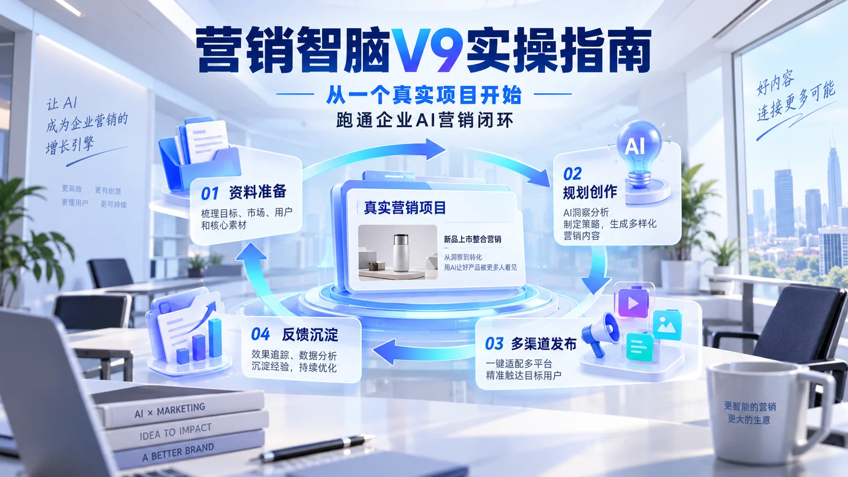 营销智脑V9实操指南：从一个真实项目跑通企业AI营销闭环