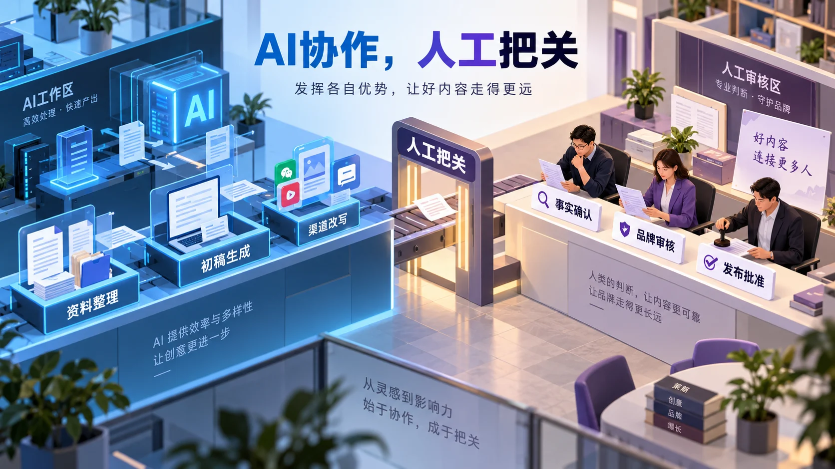 营销智脑V9中AI协作与人工把关的分工